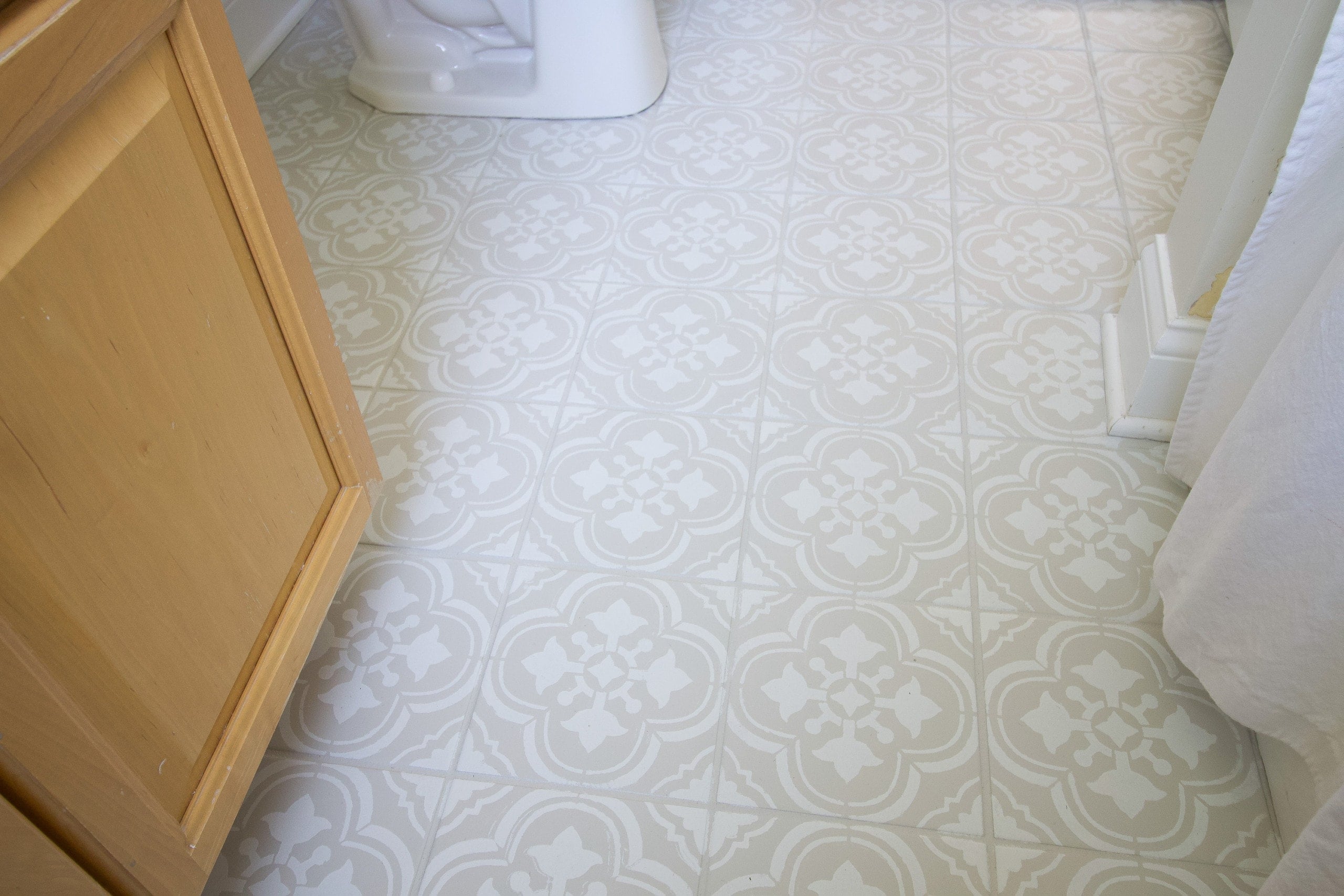 painted floor tile
