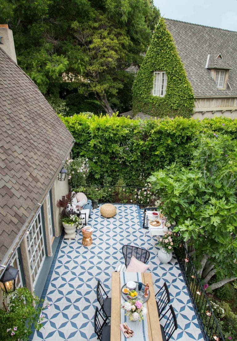 Emily Henderson's outdoor patio