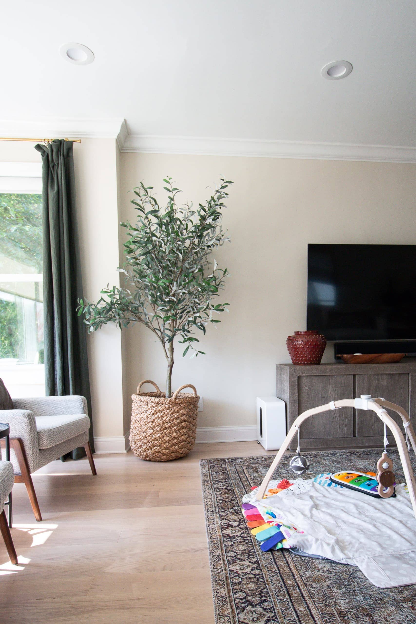 The lovevery baby playmat in our living room