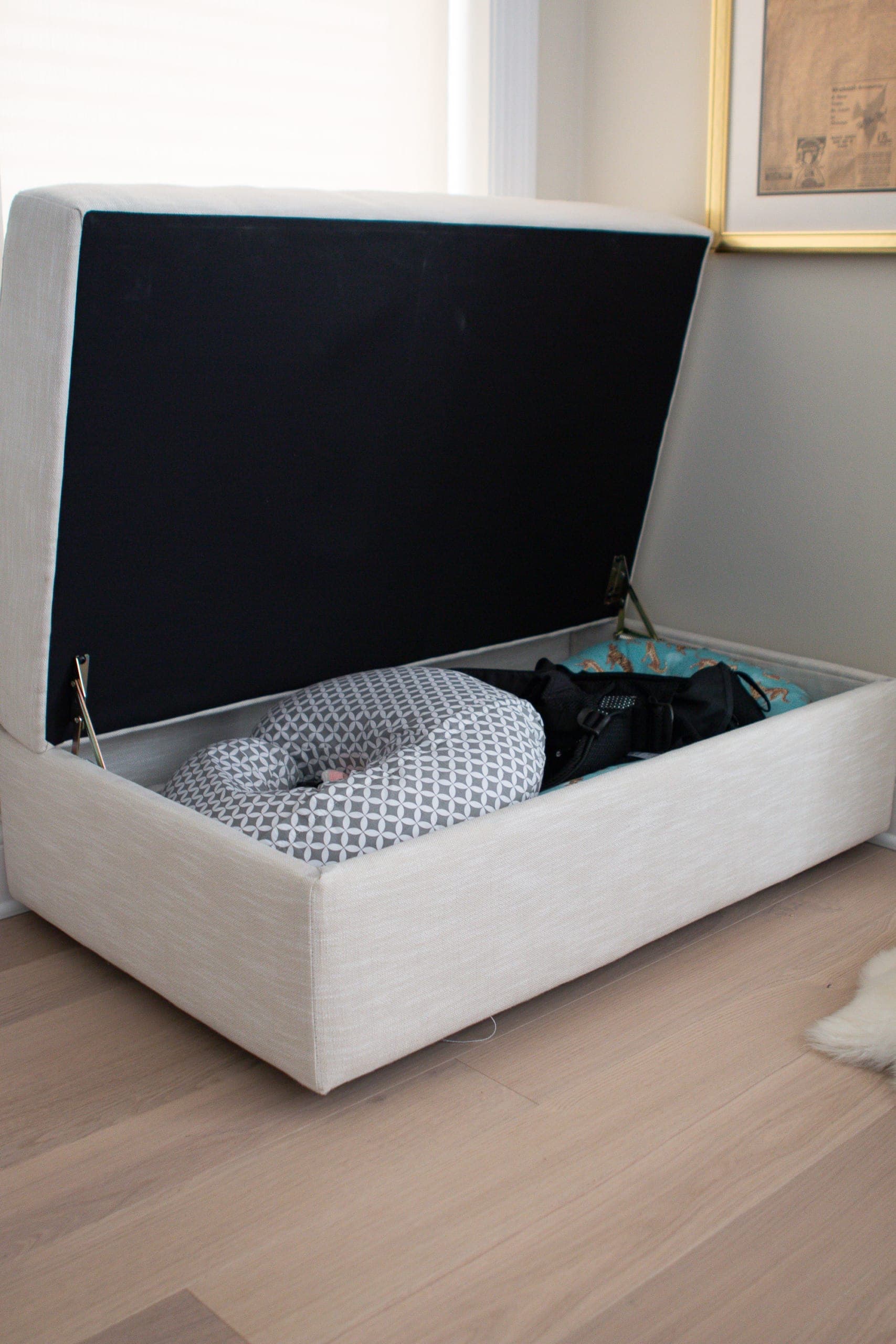 What we keep in our storage ottoman