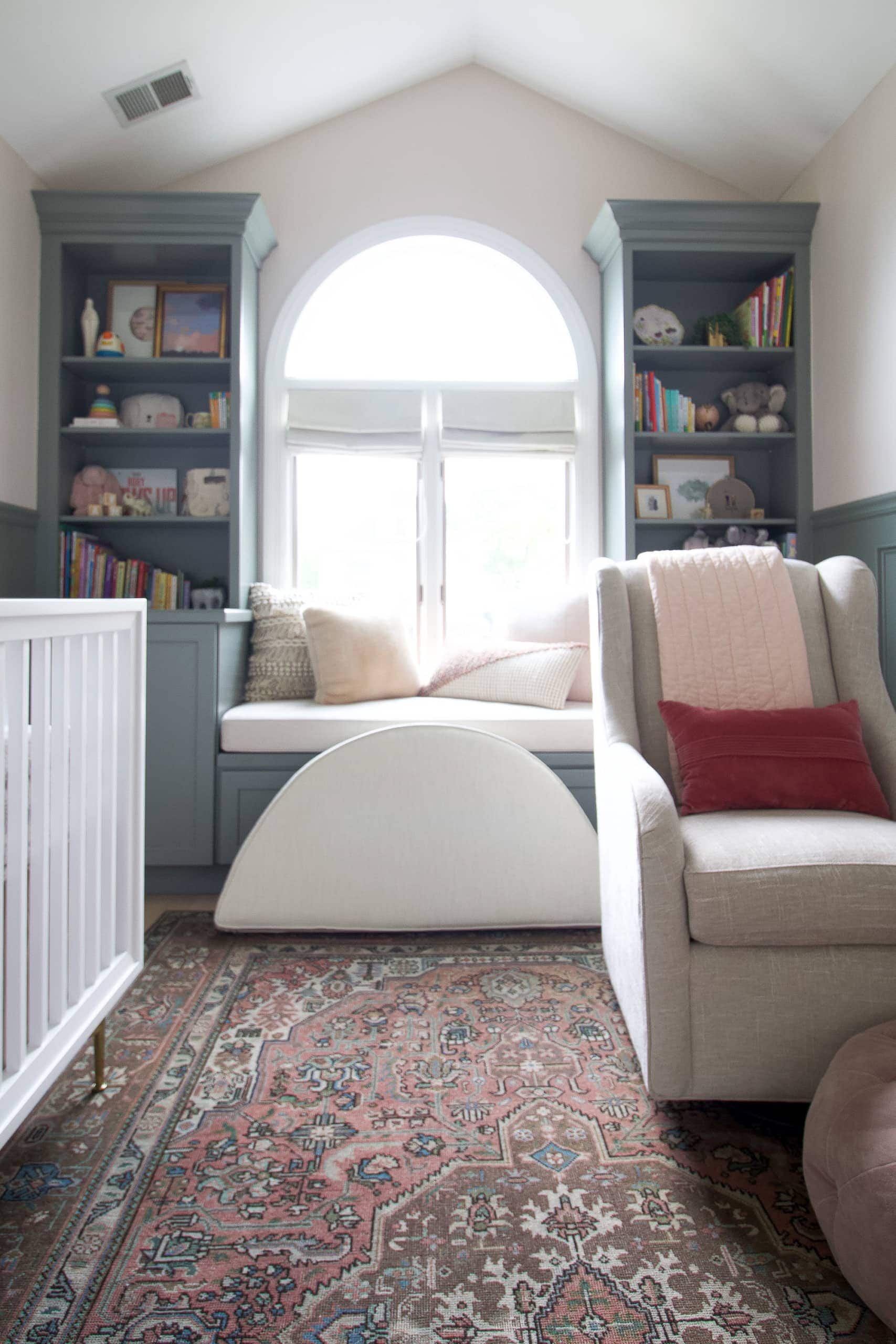 Use a pillow to cover the window in an arched window