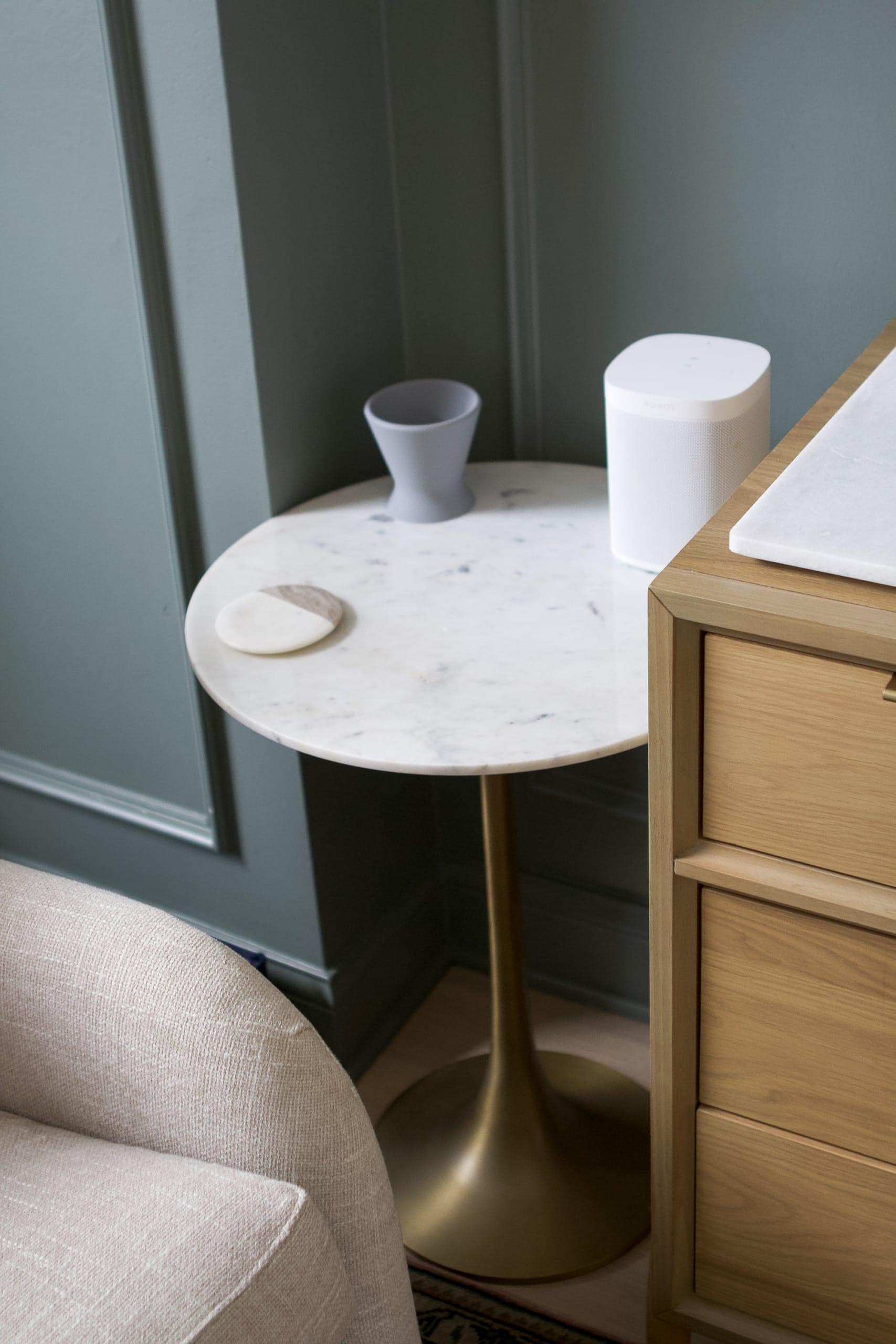 Marble side table