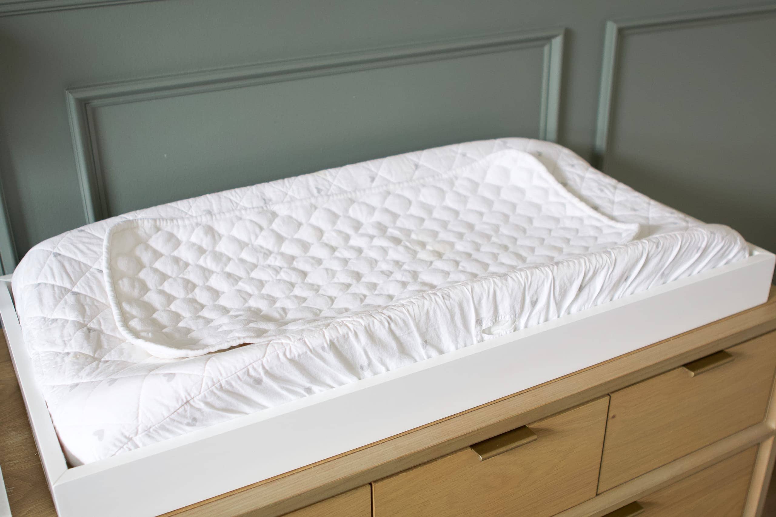 Changing pad in nursery