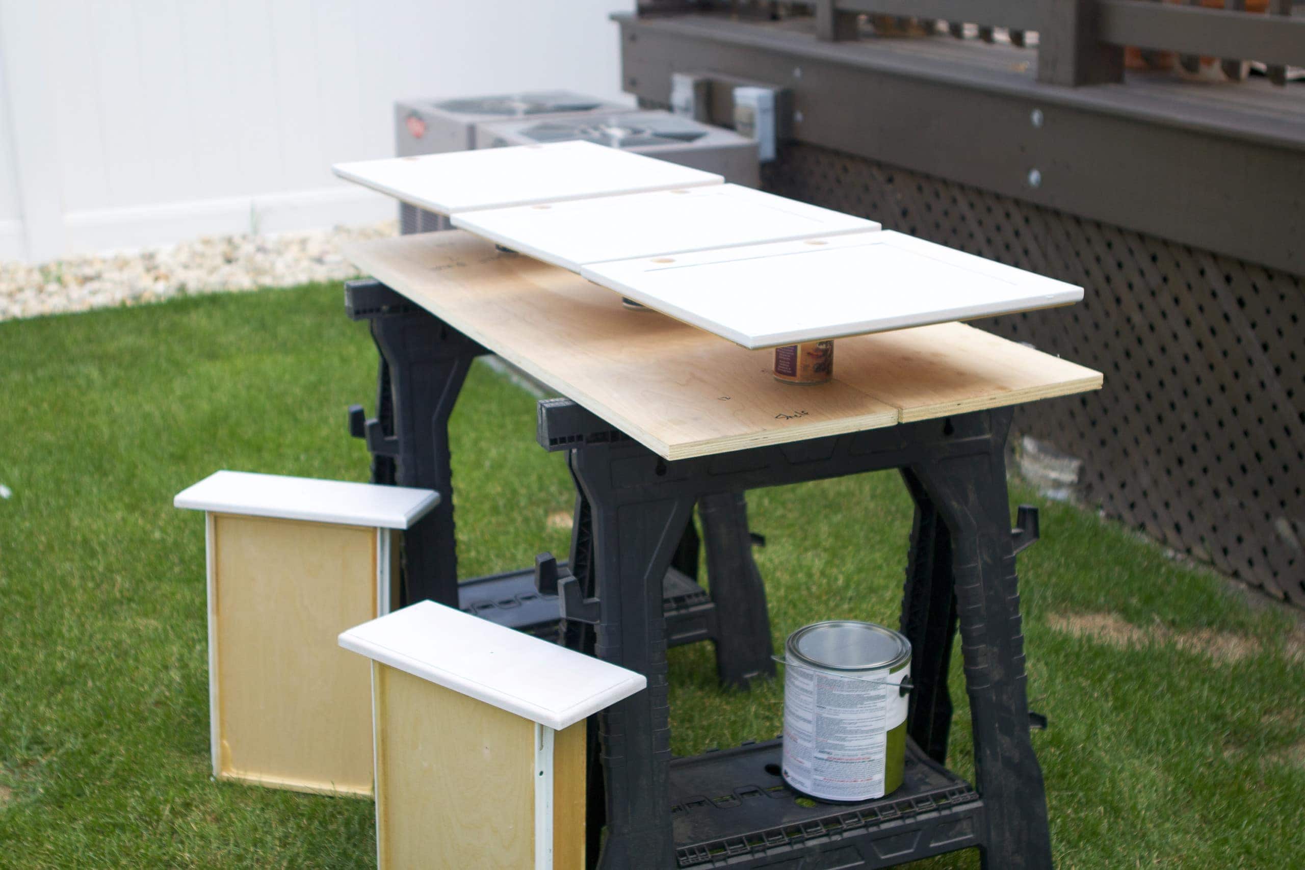 Painting cabinets and drawers