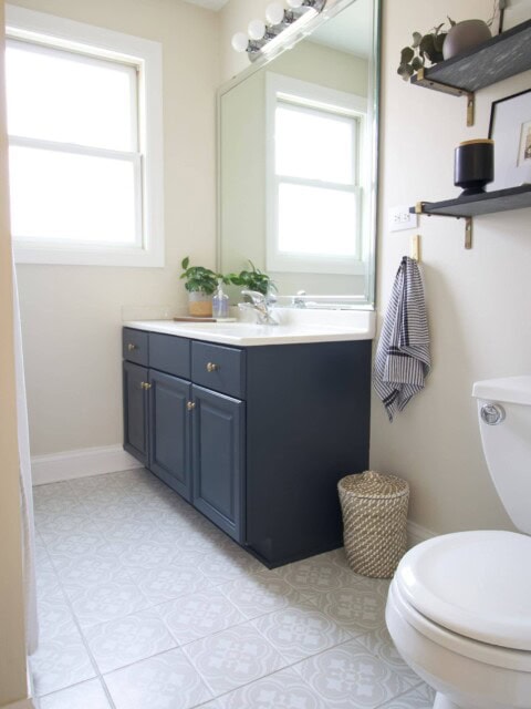 How to paint a bathroom vanity