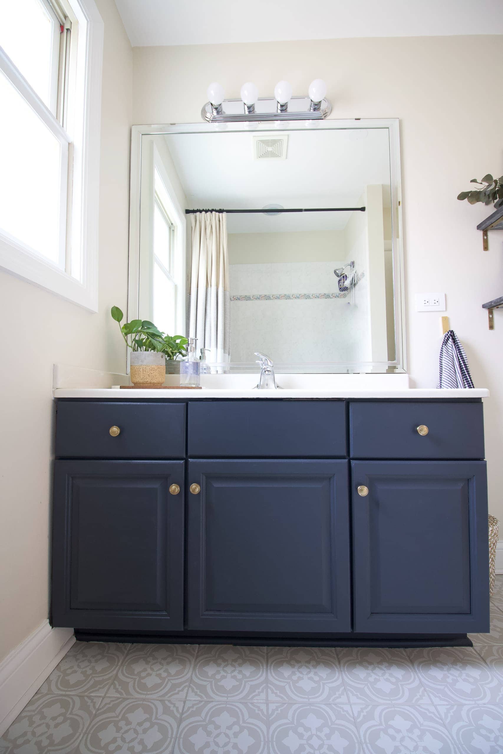 How to paint a bathroom vanity
