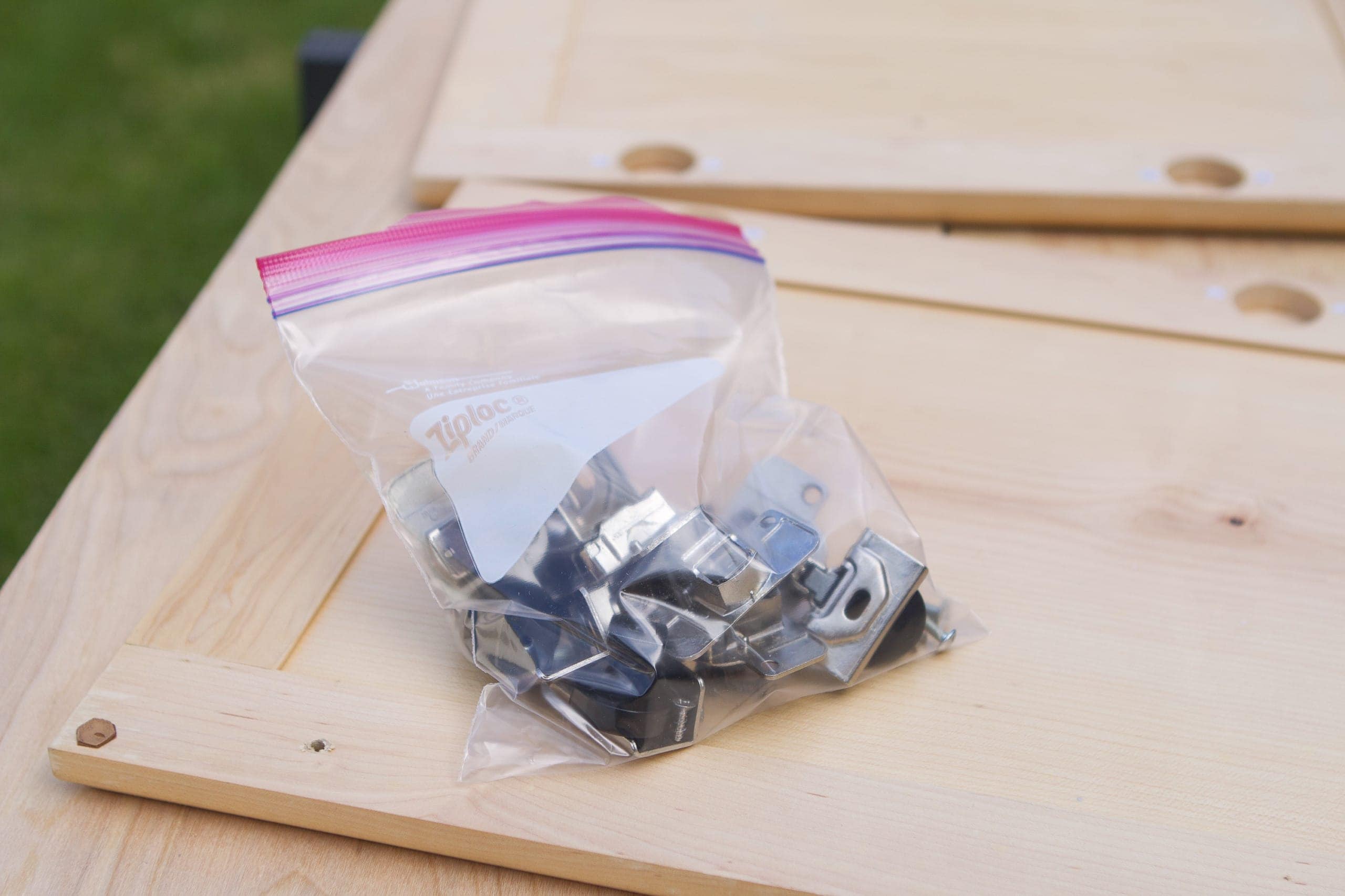Baggie up your screws and hinges