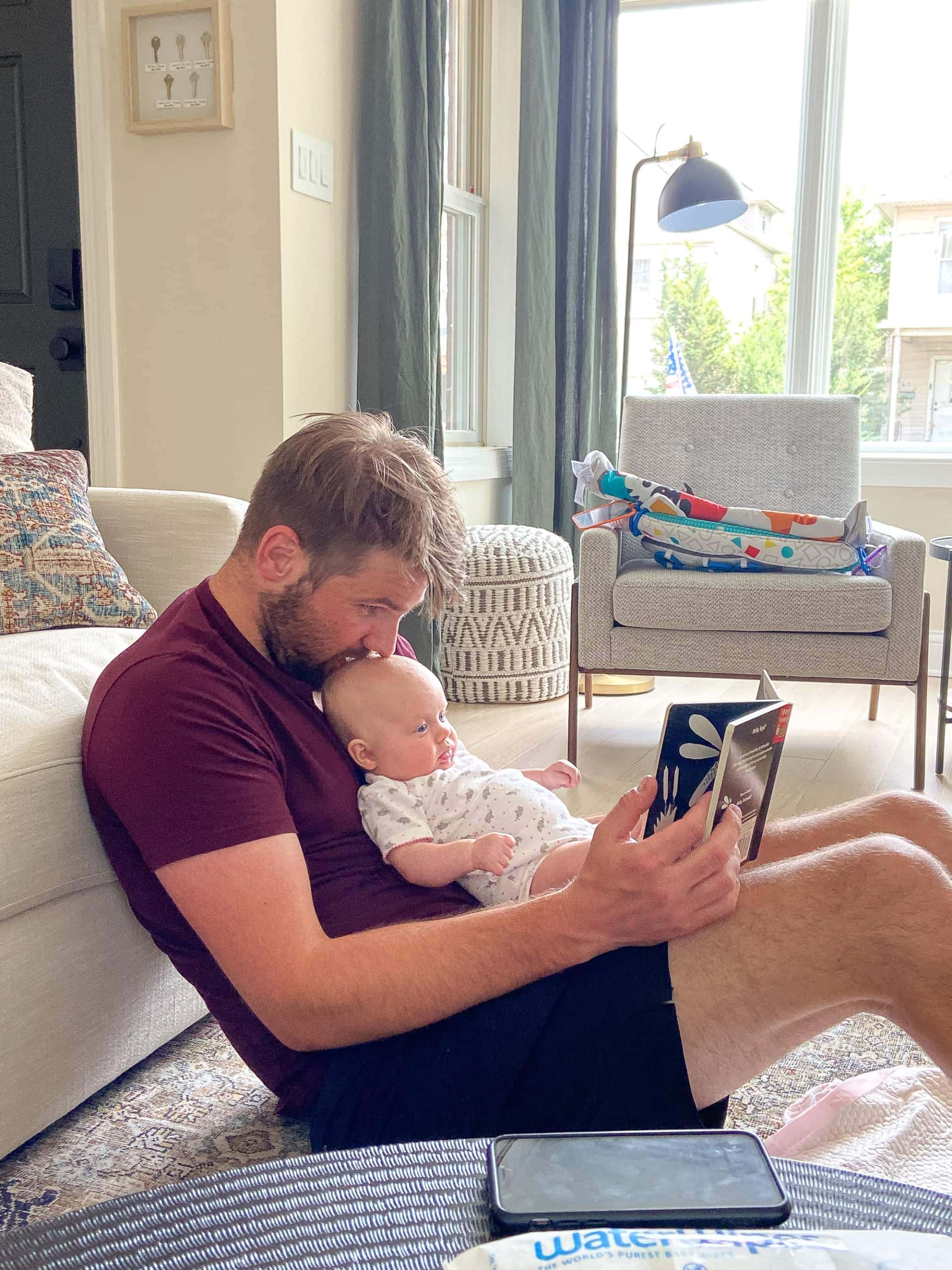 Hanging with daddy
