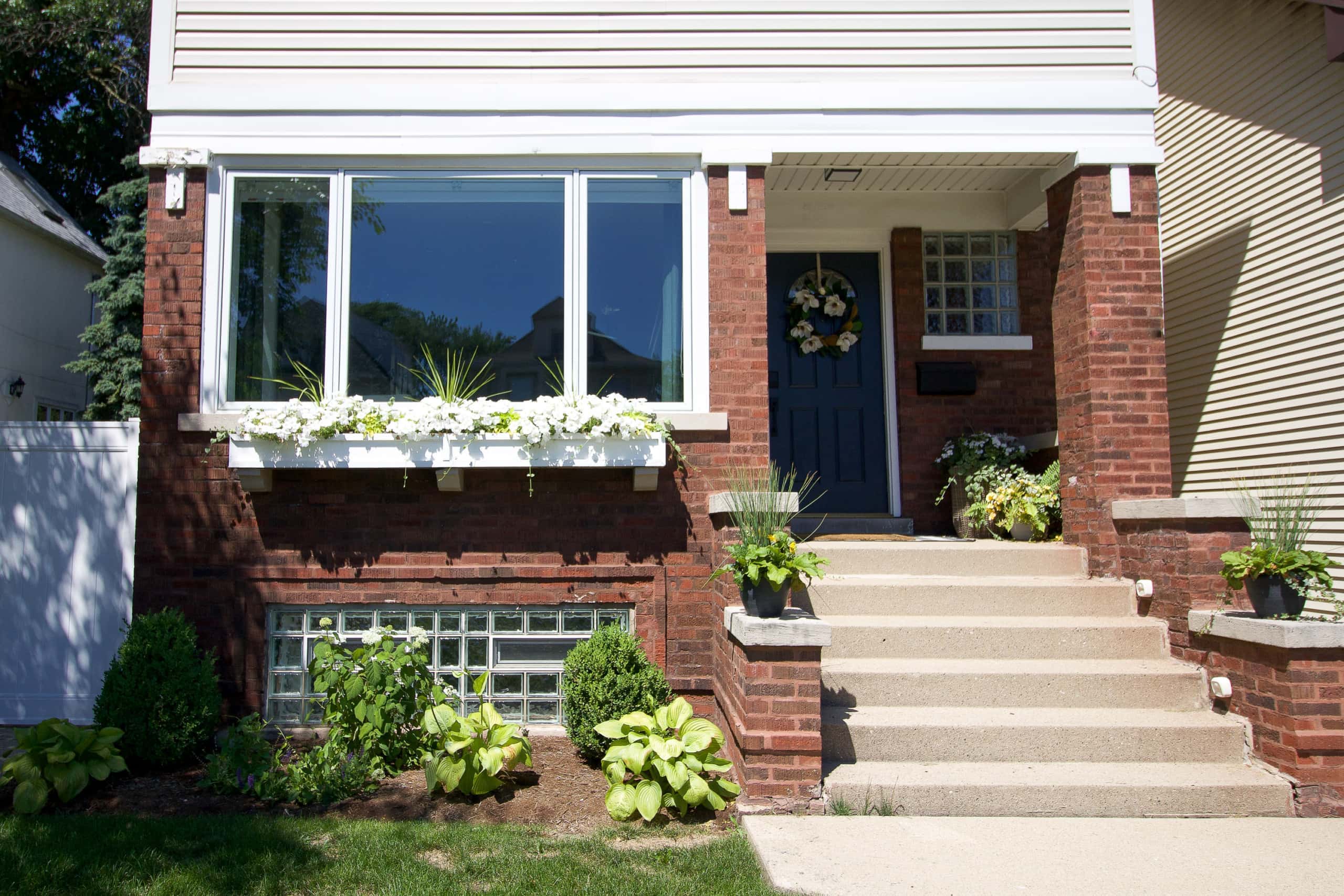 The exterior of our home