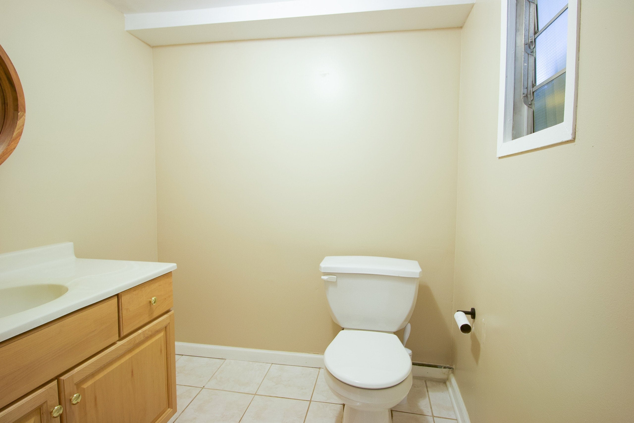 Our basement bathroom before