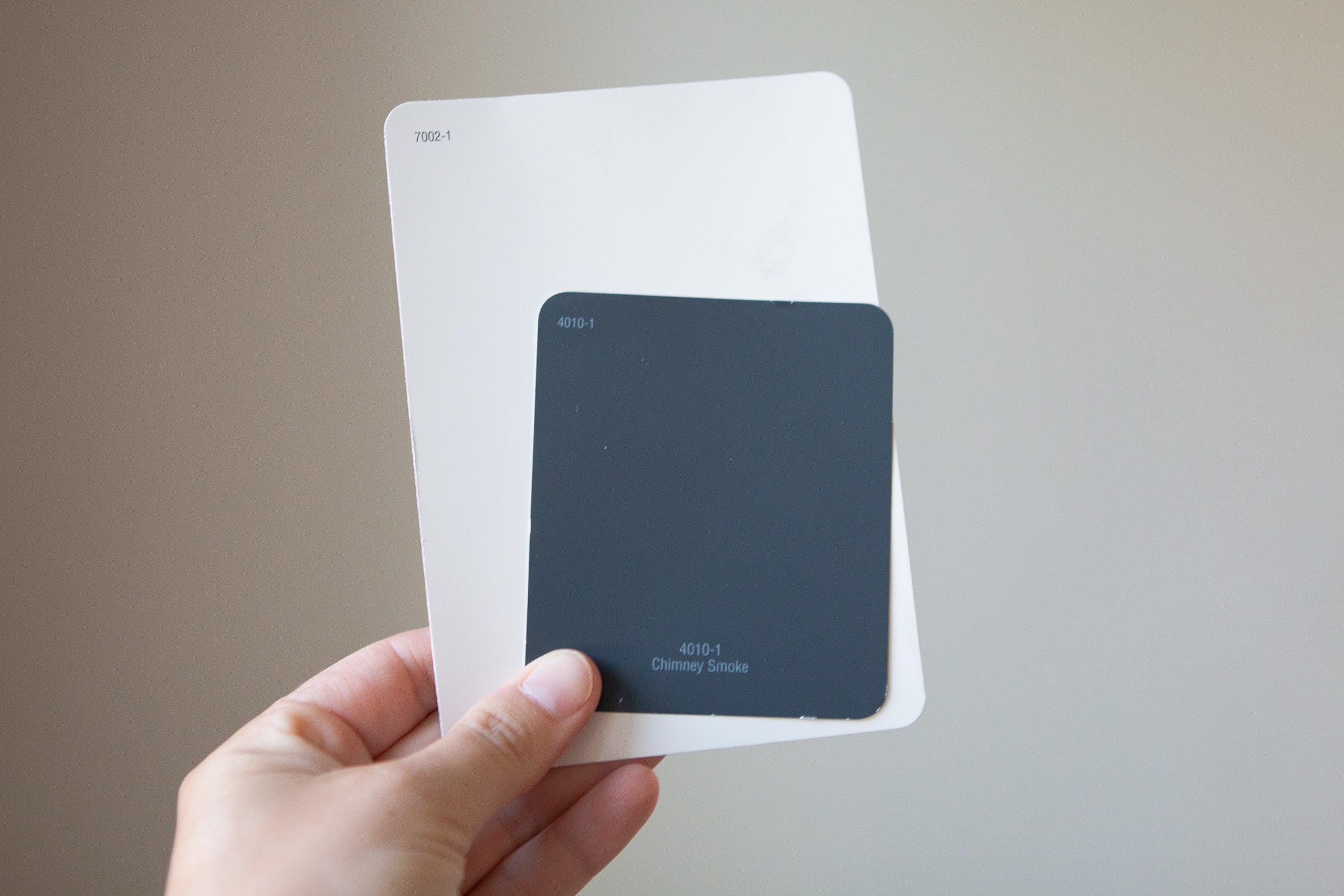 Choosing paint colors for our two-tone walls