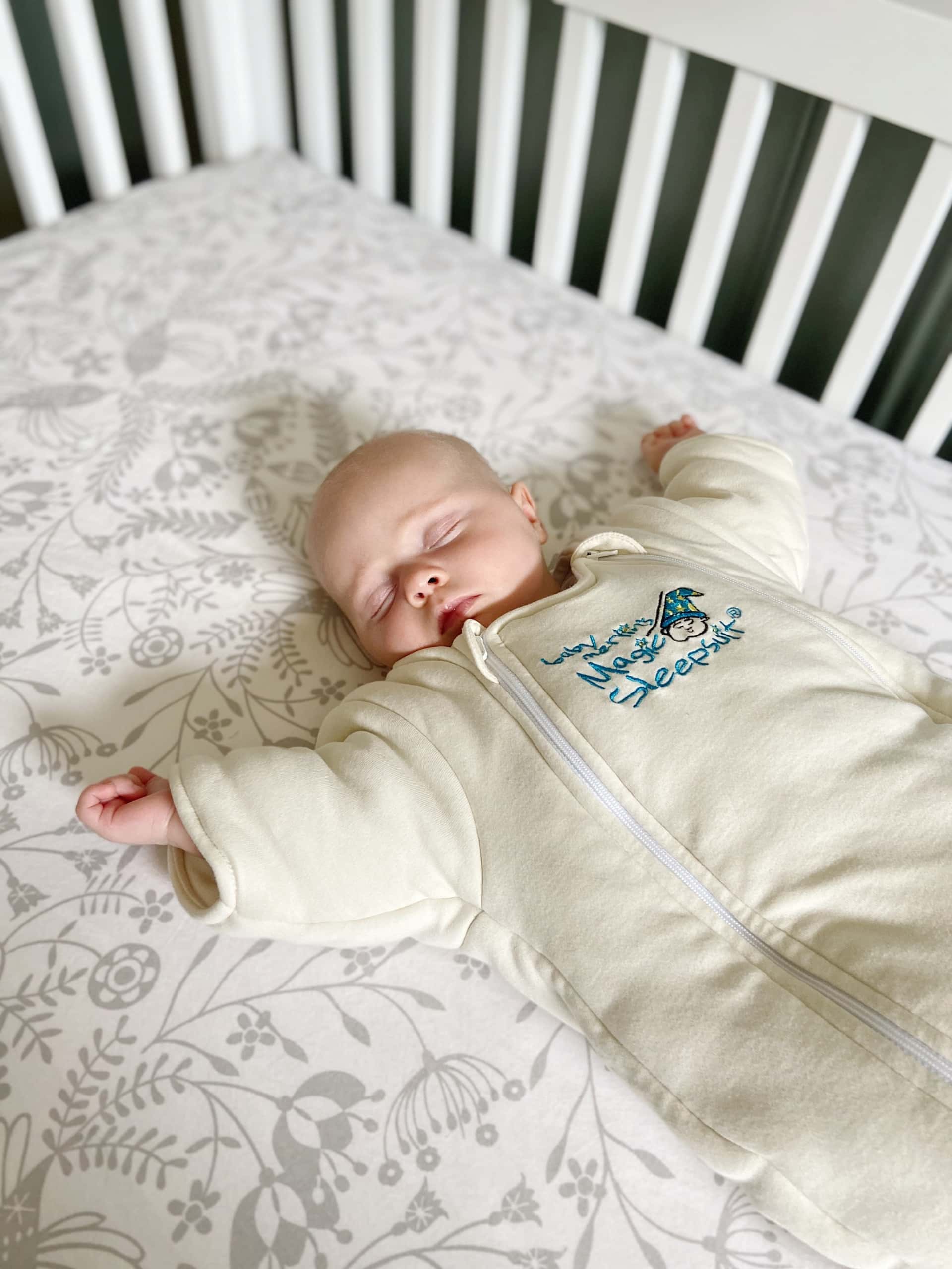Rory sleeping in her crib
