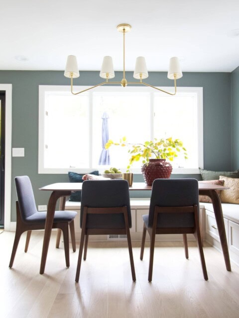 Dining nook in the kitchen