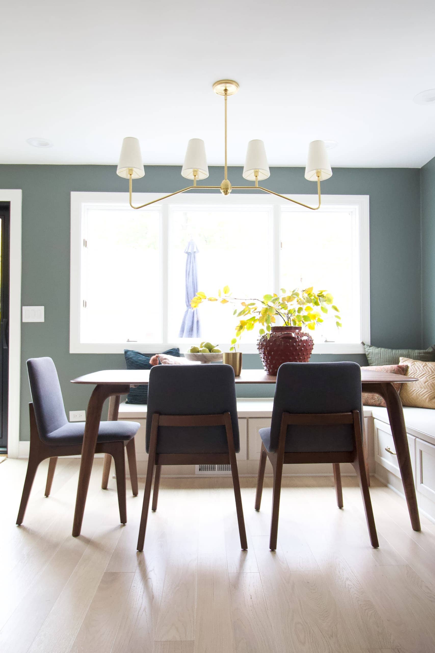 Dining nook in the kitchen