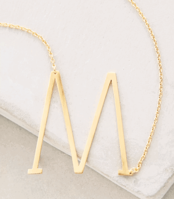 monogram necklace
