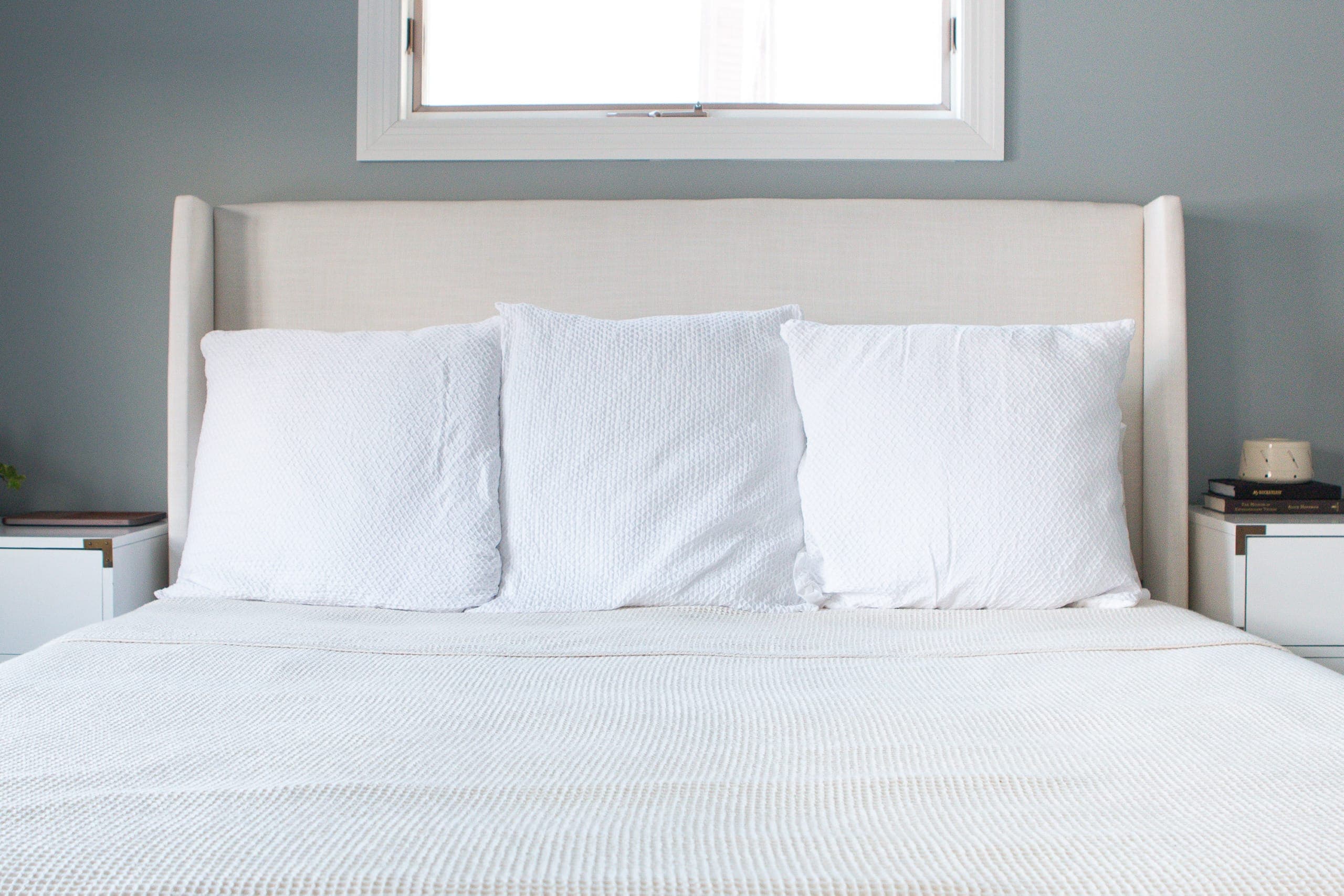 three euro sized pillows