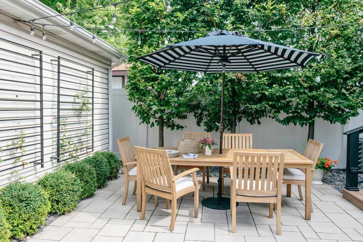 out outdoor teak table is very high-maintenance