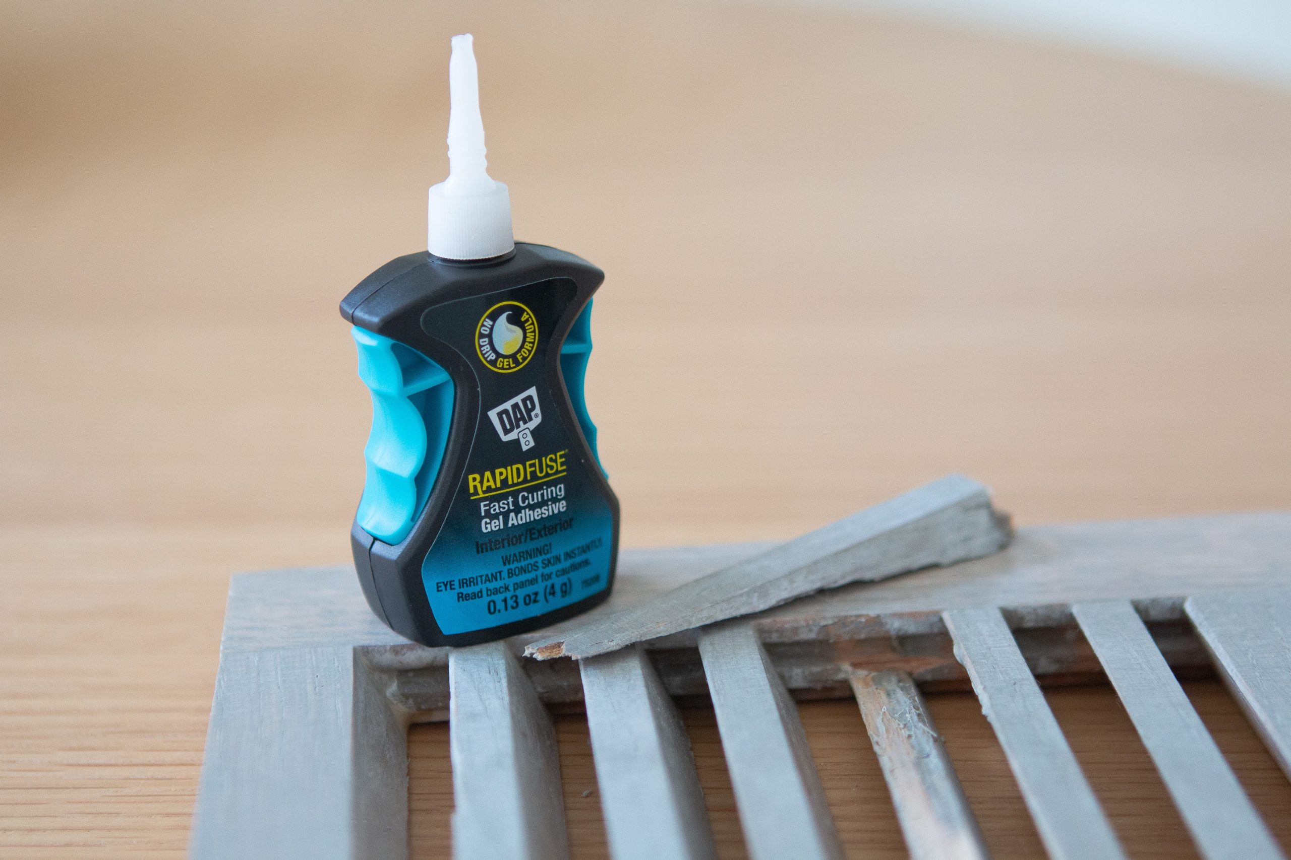 Using super glue to fix things around the house