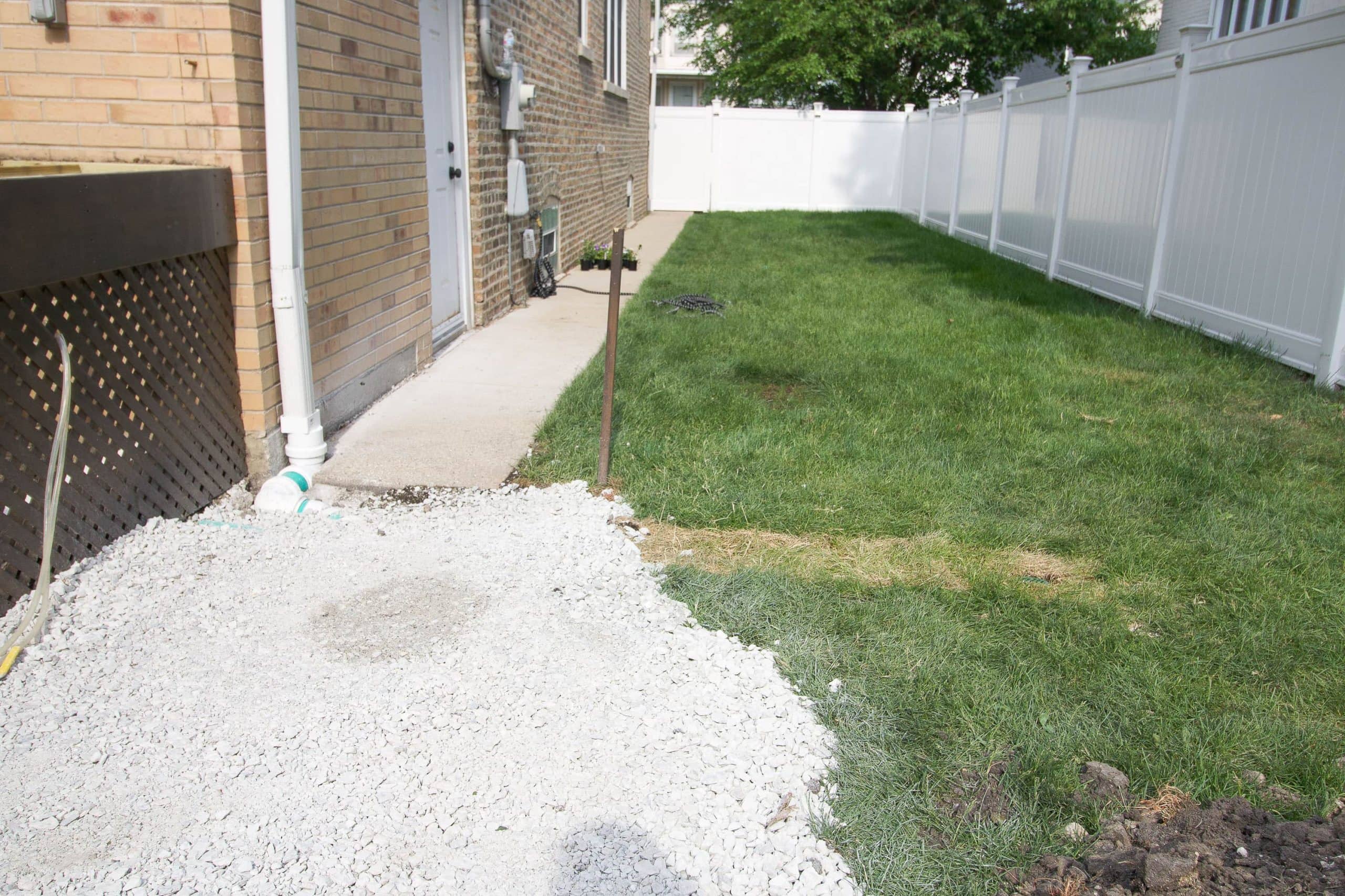 Adding a drainage system