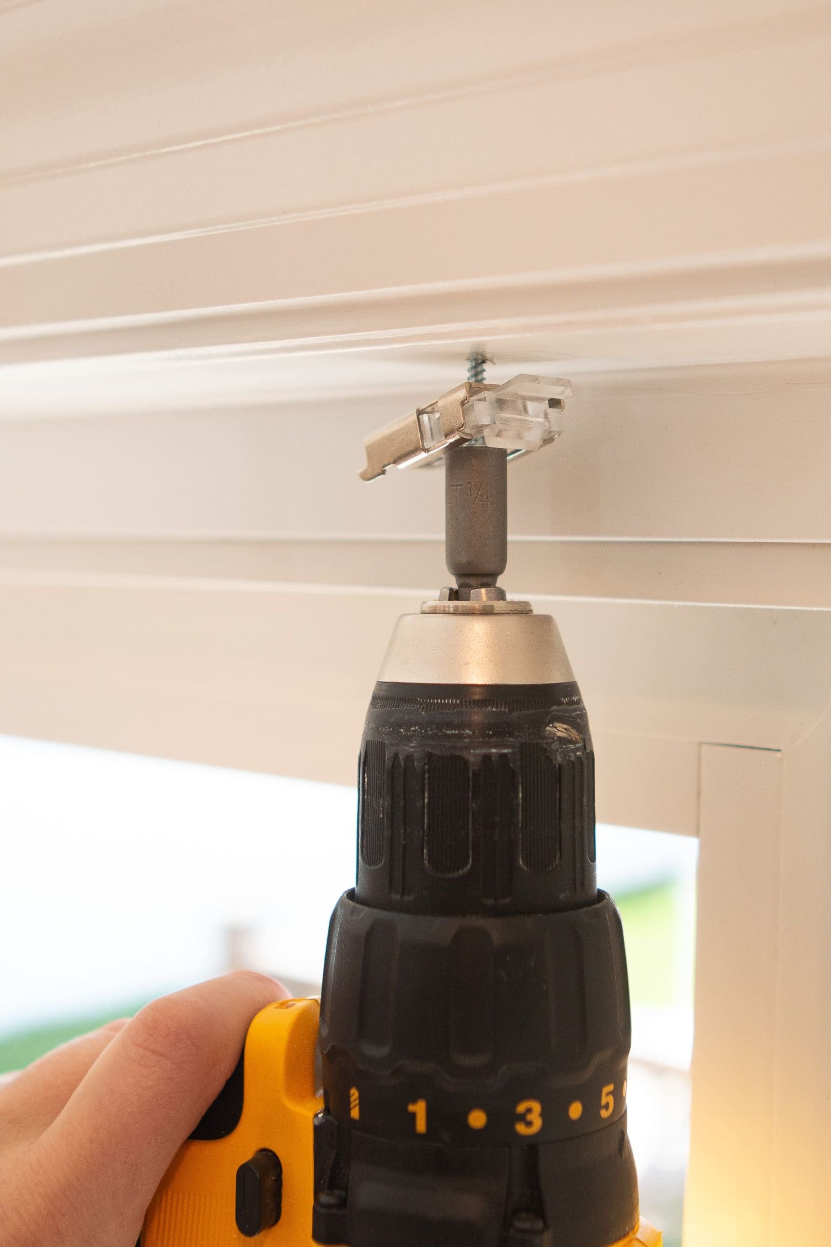 Use a hex drill bit
