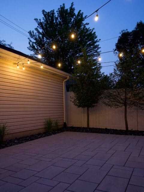 How to install string lights in your backyard