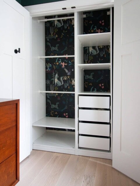 Our baby boy's nursery closet