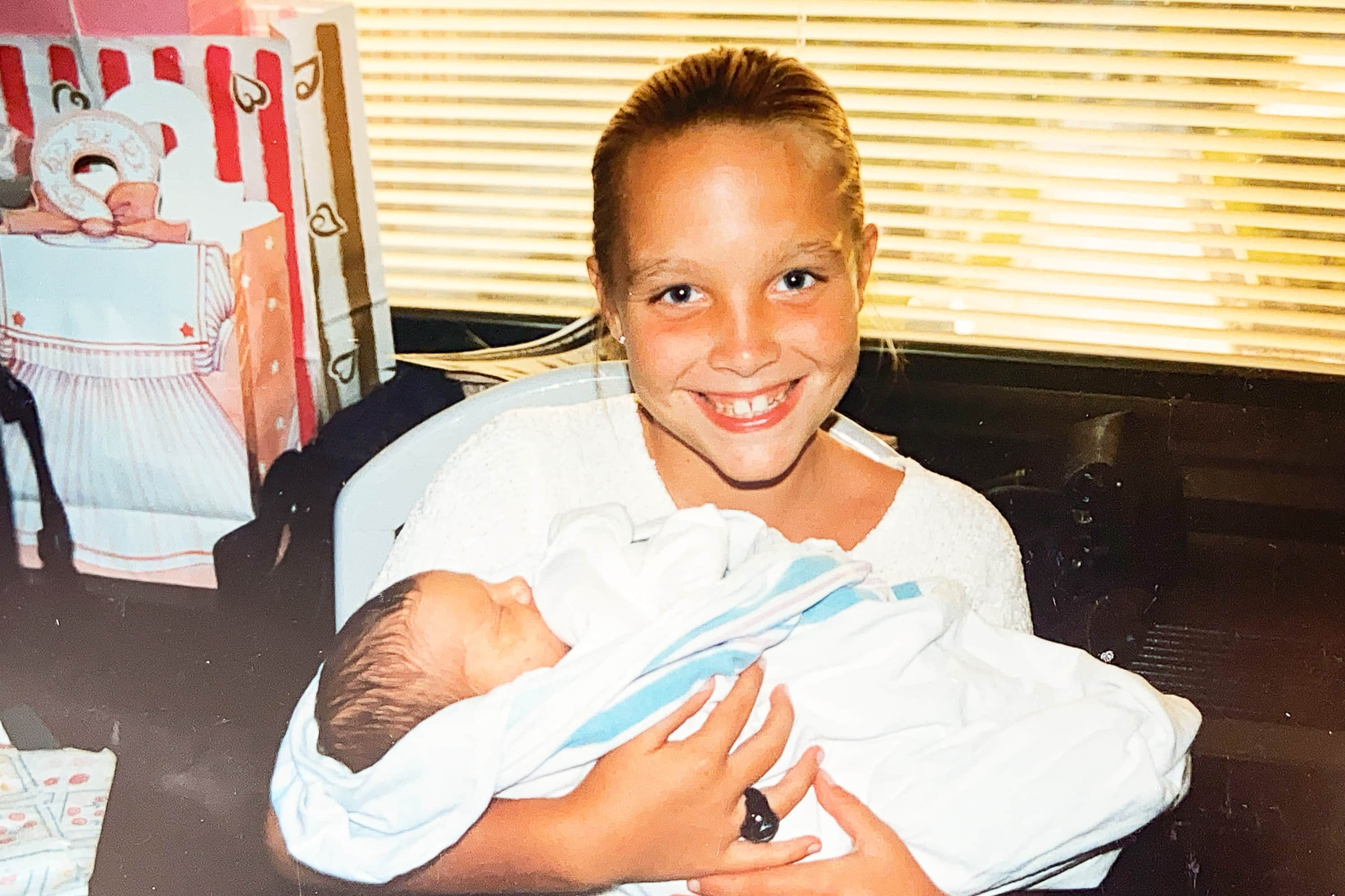 Casey as a child