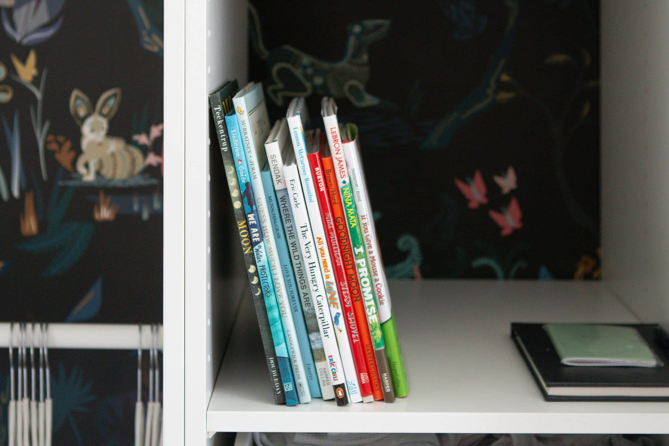 Adding books to the nursery