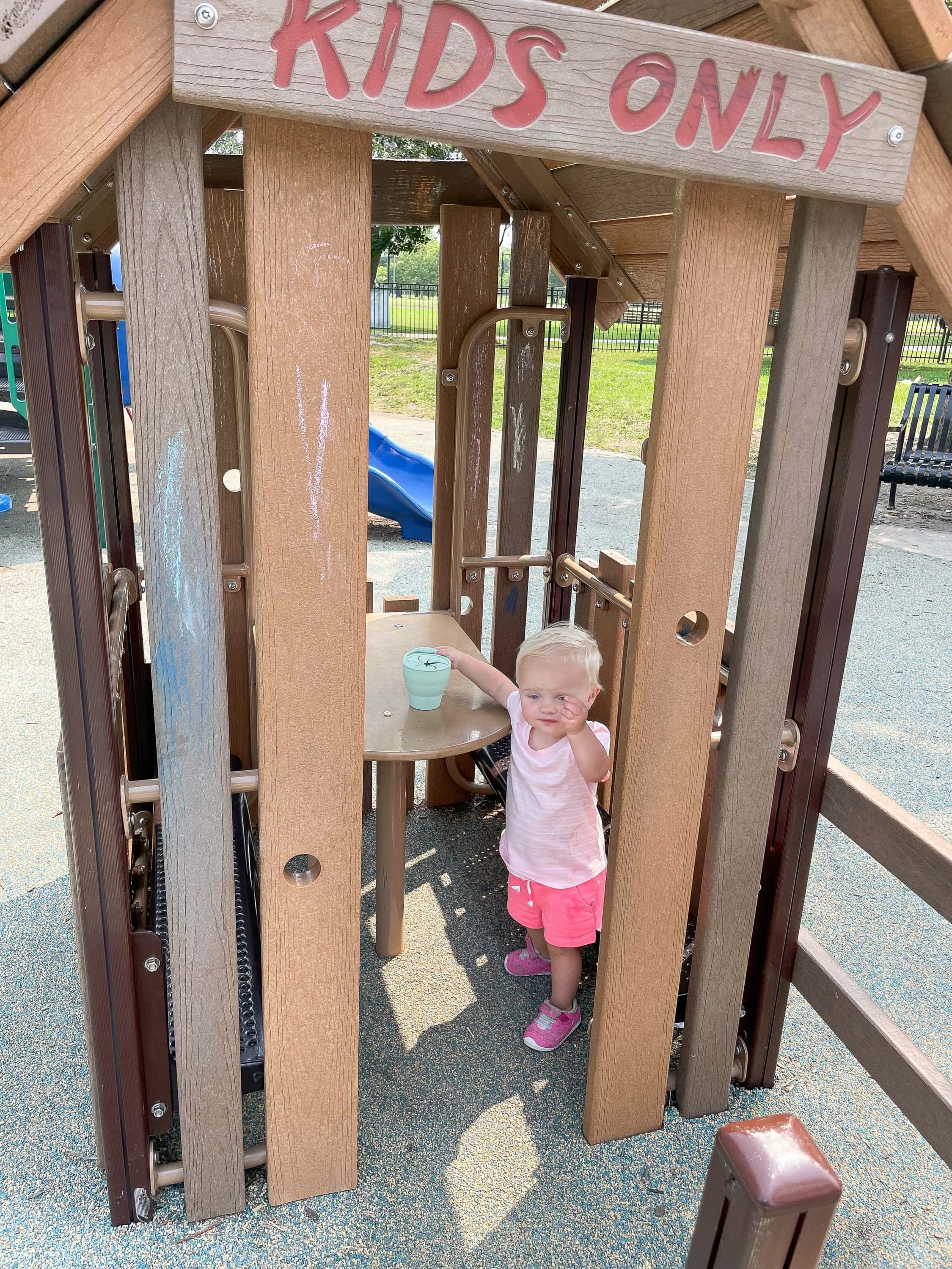 Playing at the park