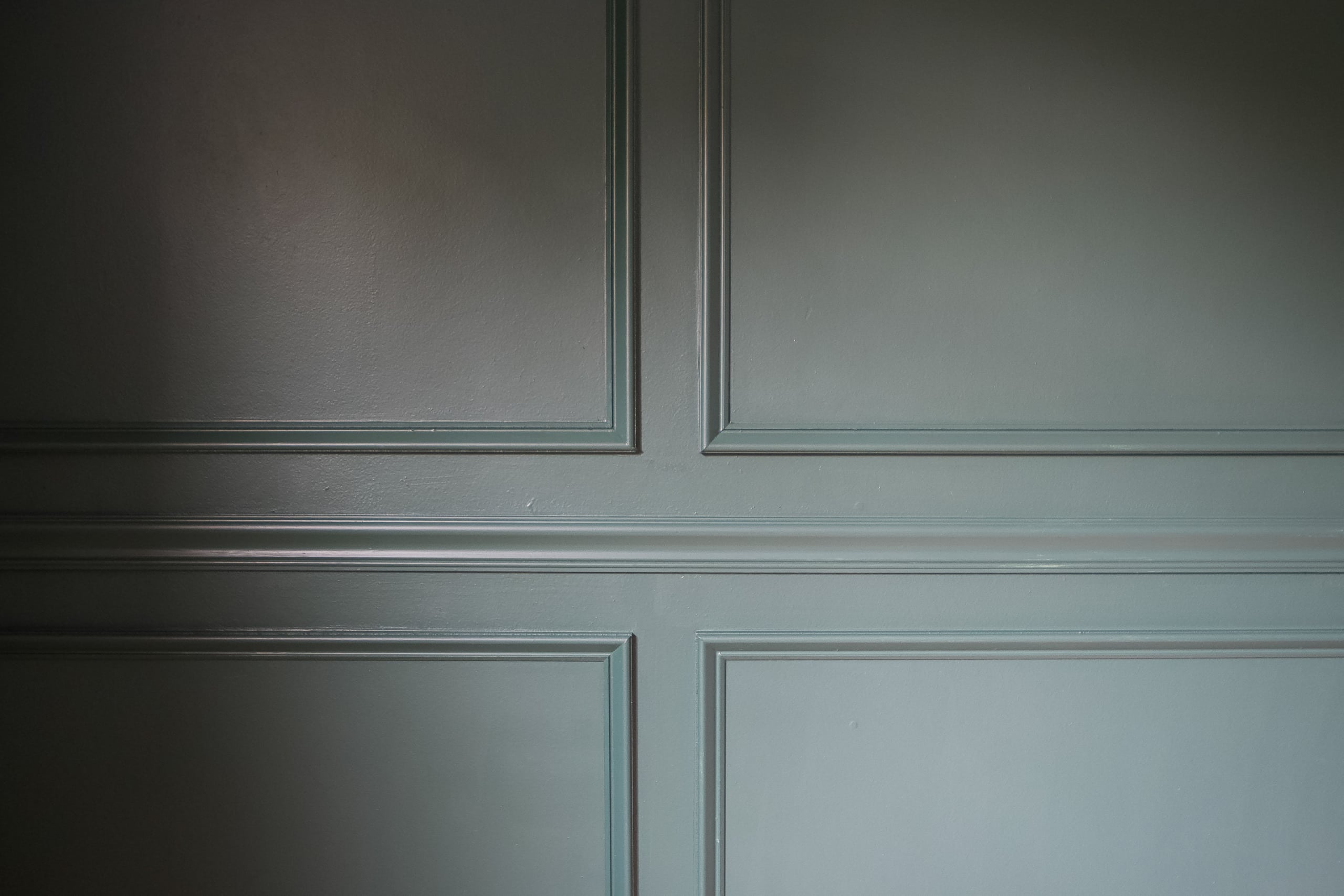 Picture frame molding in the nursery
