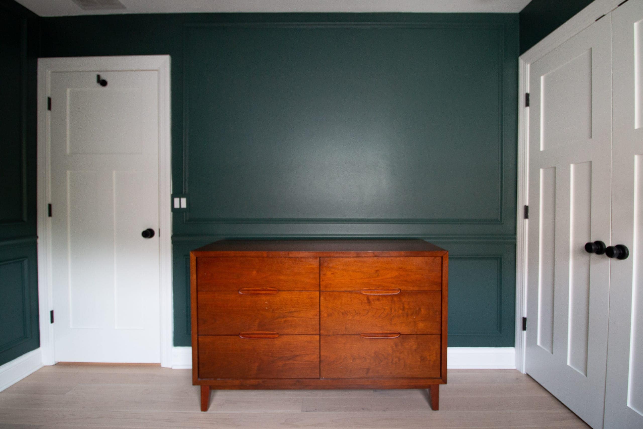 Adding picture frame molding to a nursery