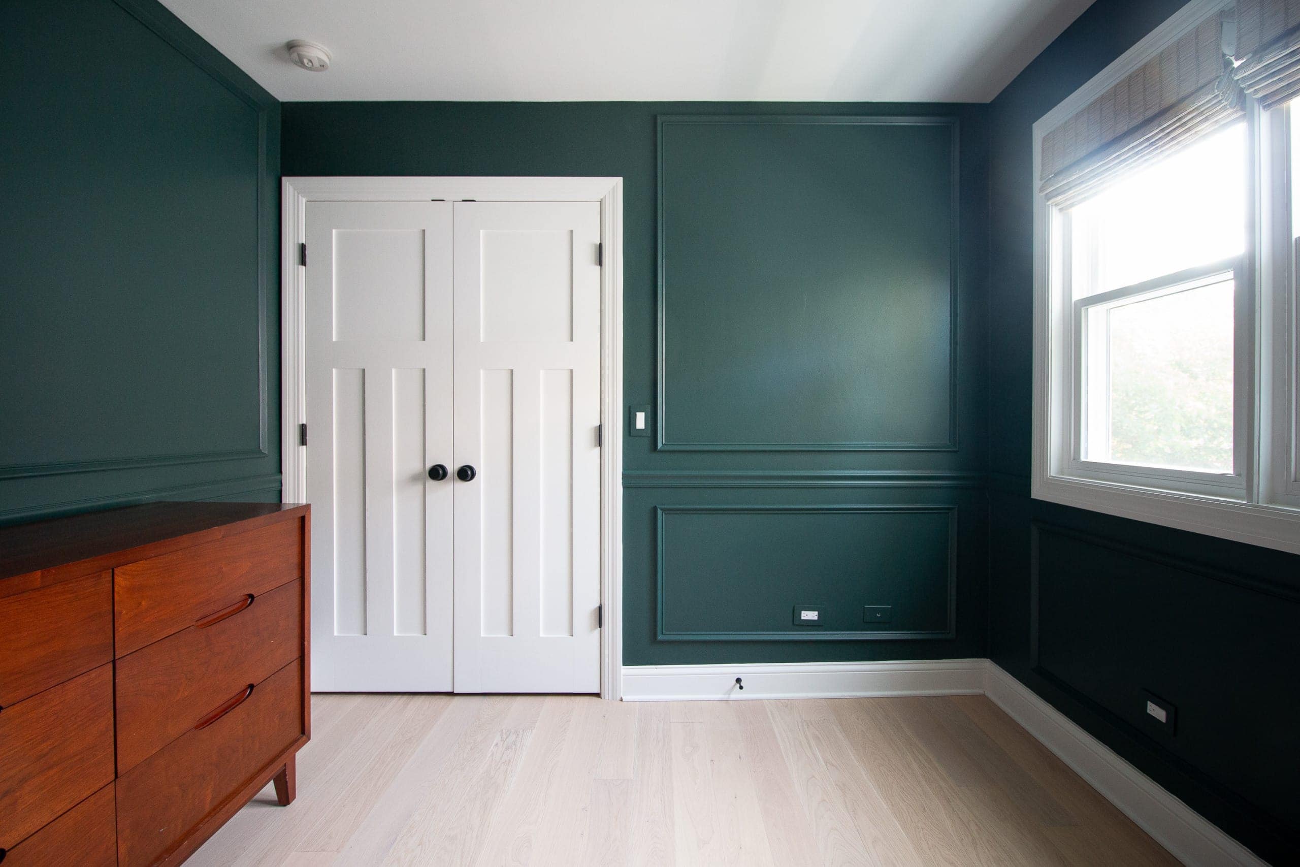 Adding picture frame molding to a nursery