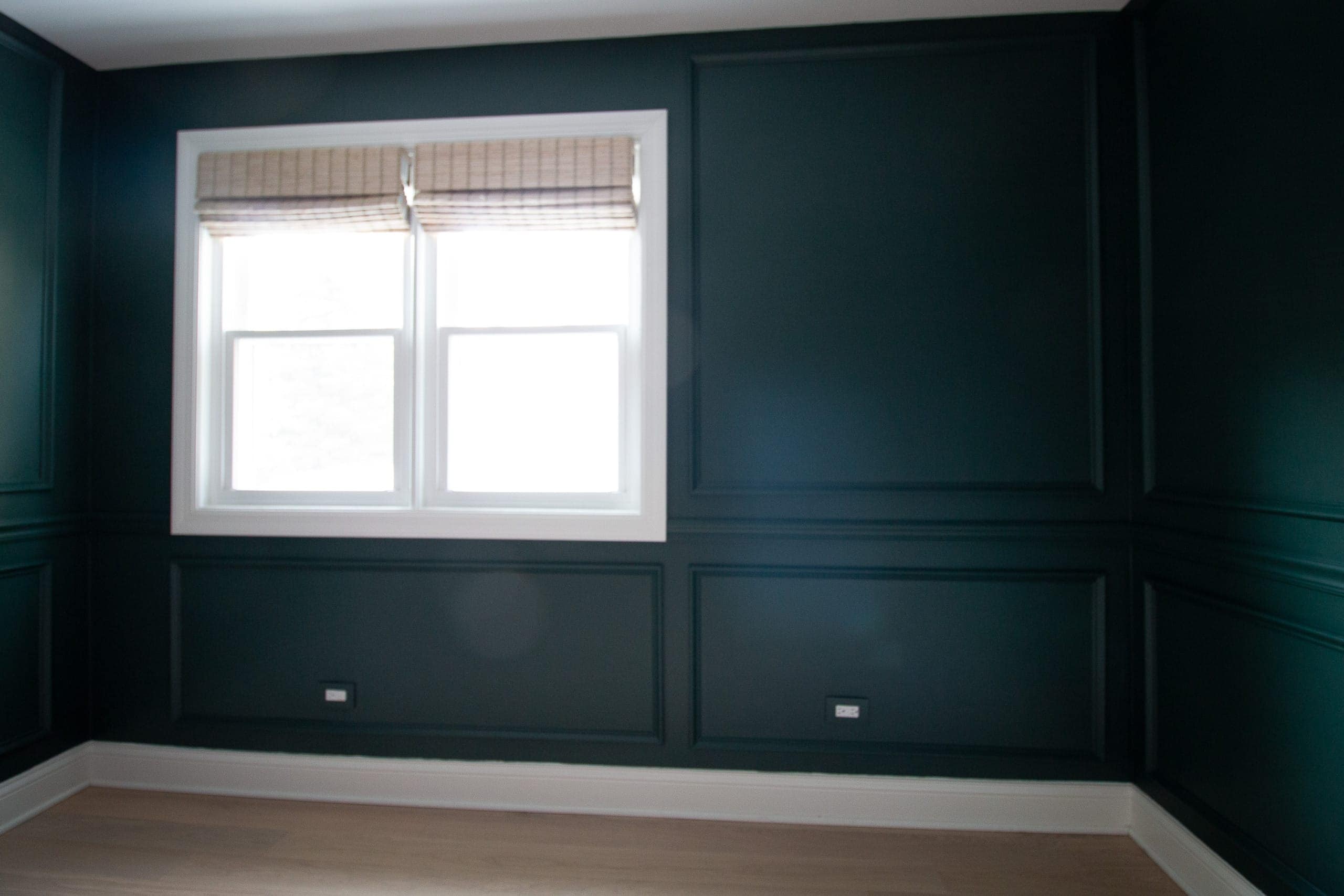 Adding picture frame molding to a nursery