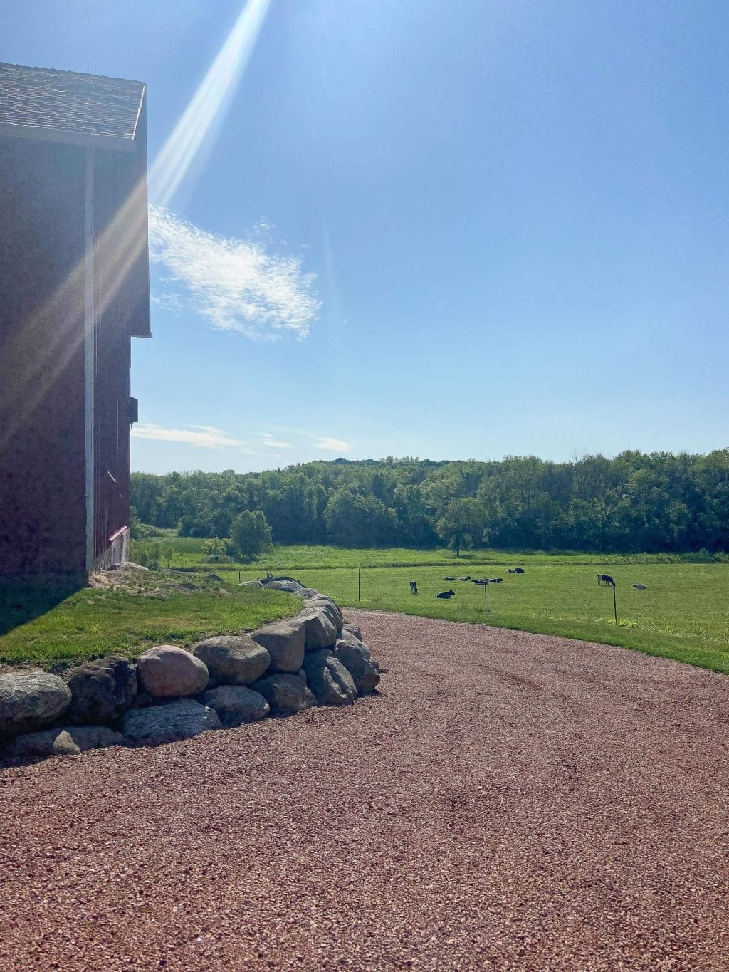 Visiting a farm in Wisconsin