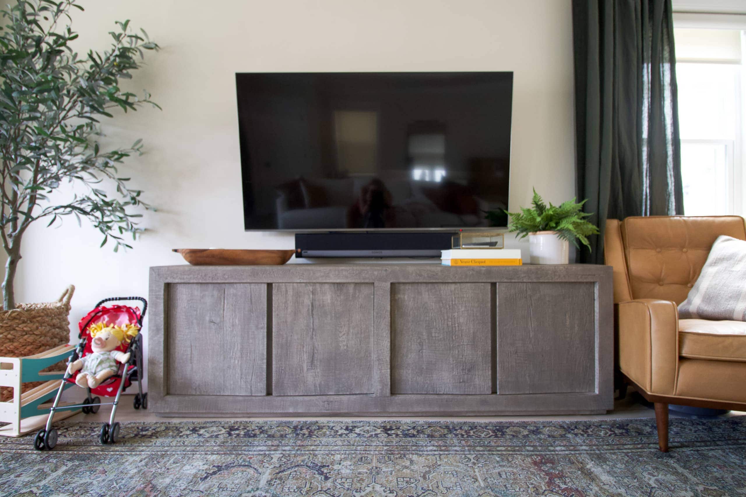 Our living room TV console