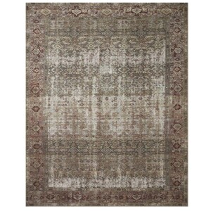 Loloi Georgie Rug Moss & Salmon