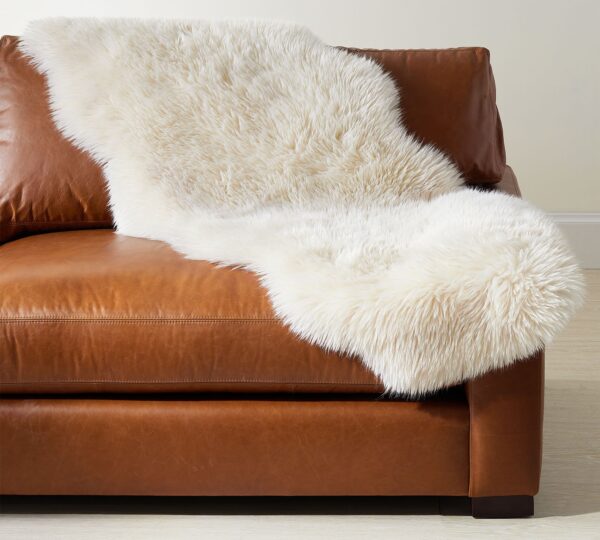 sheepskin throw