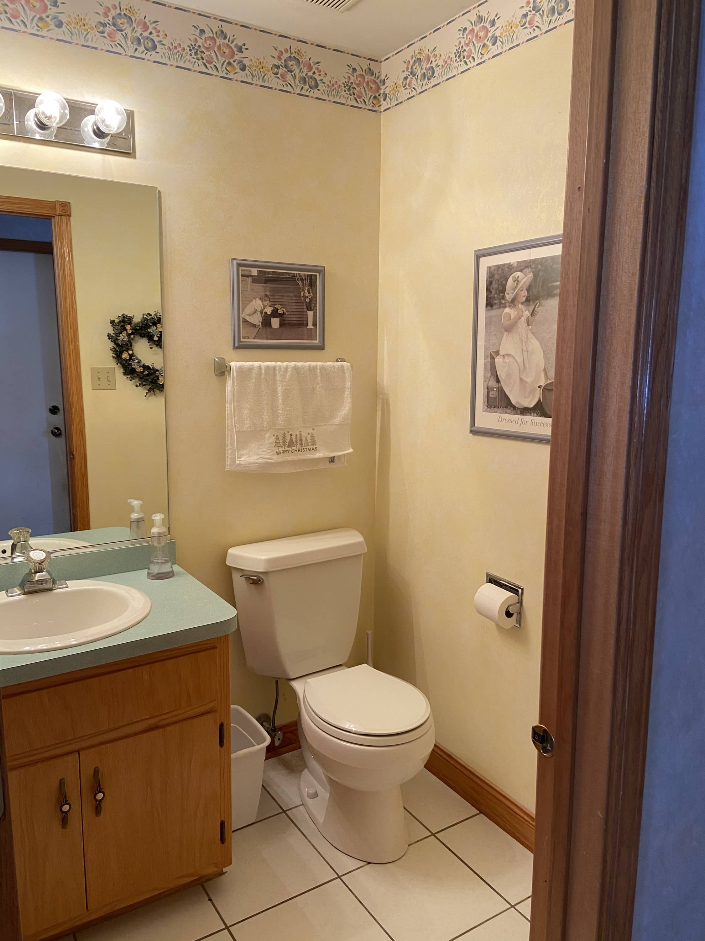 Before outdated bathroom