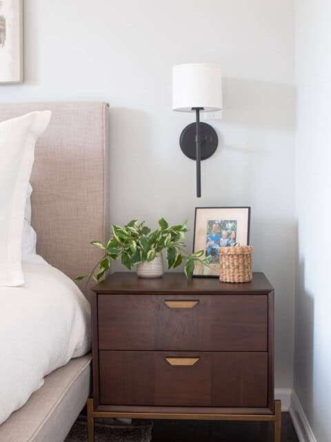 sconce hack to add light to your bedroom