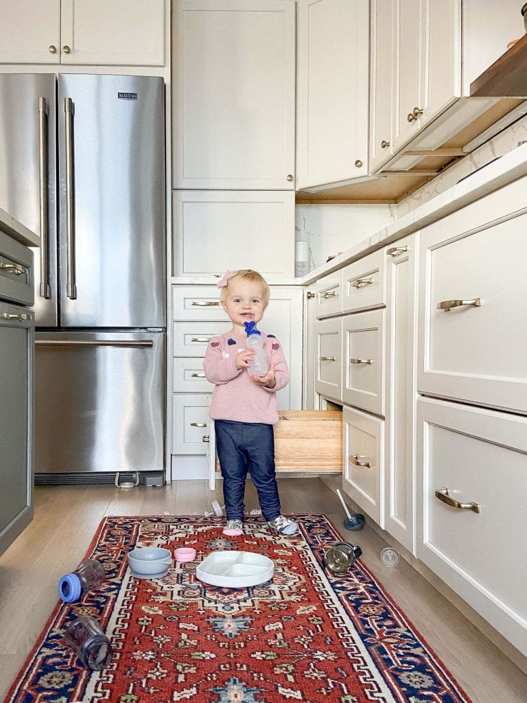 Rory helping in the kitchen