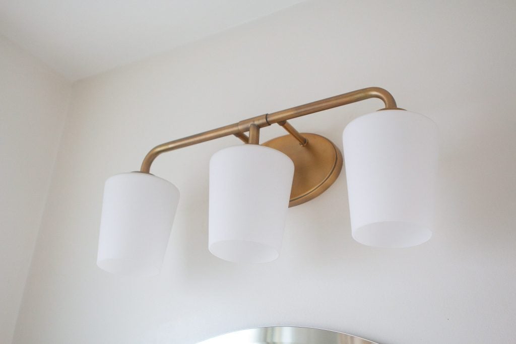 Brass vanity light