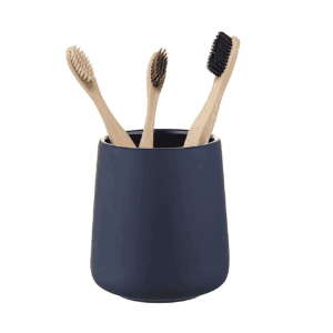 navy toothbrush holder