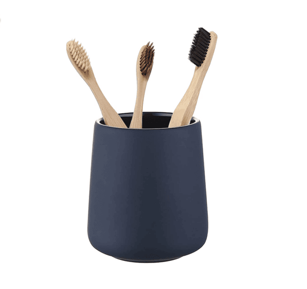 navy toothbrush holder