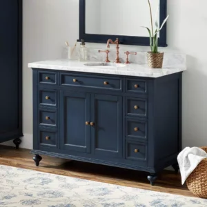 blue vanity