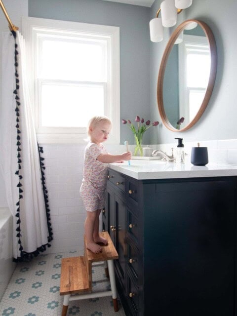 The kids bathroom reveal