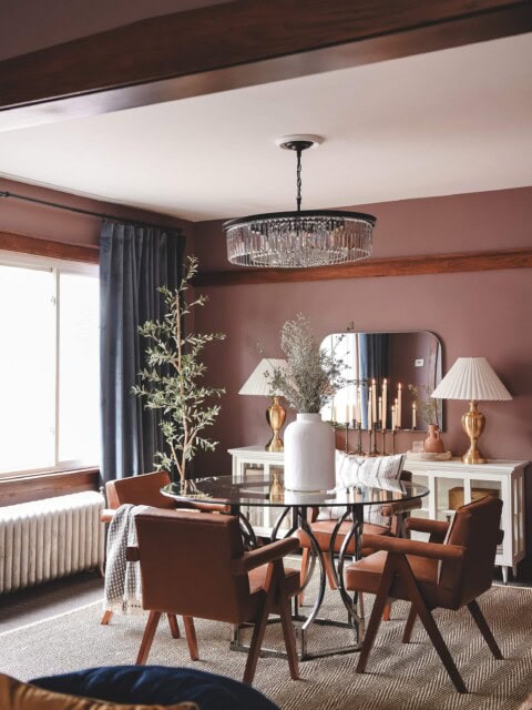 The dining room from our feel good makeover reveal
