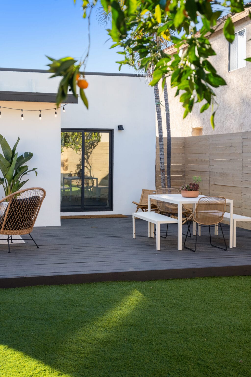 Backyard of a San diego home