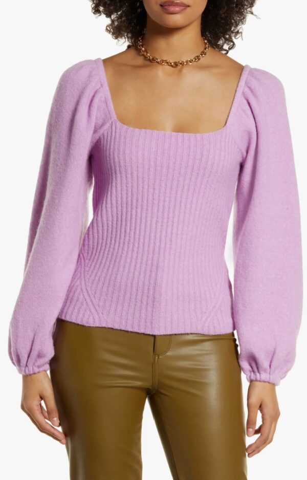 puffy sleeve top