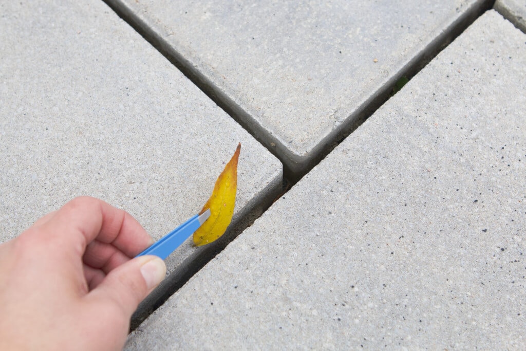 Get your surface really clean before you install polymeric sand