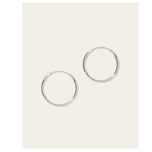 Silver hoop earrings